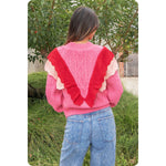 Load image into Gallery viewer, Ruffled Accent Cable Knit Sweater
