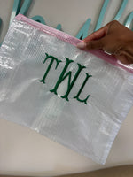 Load image into Gallery viewer, Embroidered Mesh Pouch
