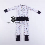 Load image into Gallery viewer, Infant Sugar Plums Dreams Nutcracker Ballet Ruffle Zipper Sleeper
