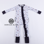 Load image into Gallery viewer, Infant Sugar Plums Dreams Nutcracker Ballet Ruffle Zipper Sleeper
