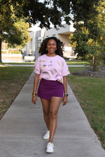 Load image into Gallery viewer, LSU Sequin Boxy Tee
