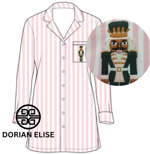 Nutcracker "Suite" Dreams Lounge Shirt Dress