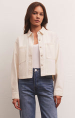 Load image into Gallery viewer, All Day Cropped Denim Jacket