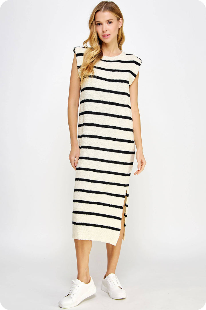 shoulder pad knit dress Endless Rose