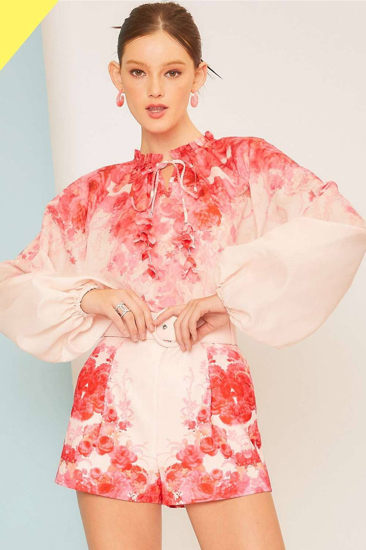Floral Print High Tide Blouse